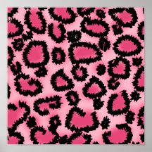 Modelo rosado y negro del estampado leopardo impresiones