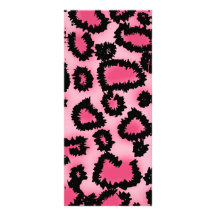 Modelo rosado y negro del estampado leopardo diseños de tarjetas publicitarias