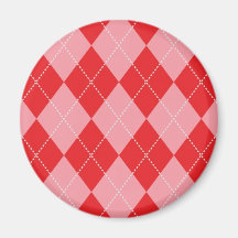 Modelo rosado y rojo de Argyle Iman De Frigorífico