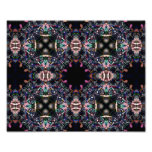 Modelo rosado y verde negro del fractal de la mand fotografias