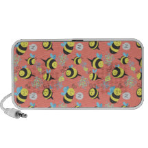 Modelo tonto de las abejas del dibujo animado notebook altavoz