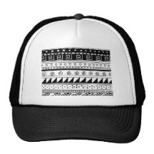 Modelo tribal blanco y negro gorros  