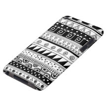 Modelo tribal blanco y negro iPod Case-Mate funda