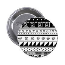 Modelo tribal blanco y negro pin