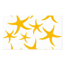 Modelo veraniego de las estrellas de mar del Amari Plantilla De Tarjeta Personal