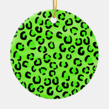 Modelo verde claro del estampado leopardo ornamentos de reyes