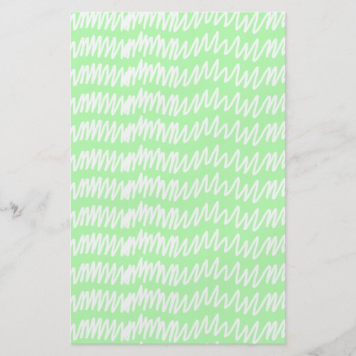 Modelo verde claro y blanco del squiggle tarjeton