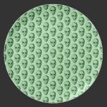 Modelo verde de los cráneos platos