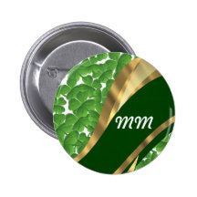 Modelo verde del trébol pin