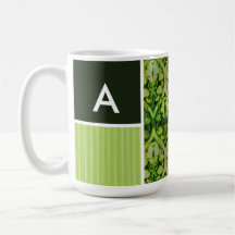 Modelo verde del vintage taza