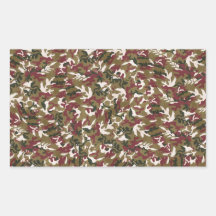 Modelo verde rojo militar del camuflaje de Brown Pegatina