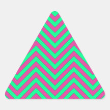 Modelo verde rosado y de menta bonito de Chevron Colcomanias Trianguladas