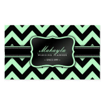 Modelo verde y negro en colores pastel elegante de tarjeta de visita