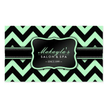 Modelo verde y negro en colores pastel elegante de plantillas de tarjeta de negocio
