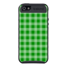 Modelo verde y verde claro de la guinga iPhone 5 protectores