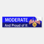 Moderate orgulloso de la CAMISETA Etiqueta De Parachoque