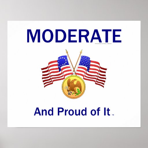 Moderate orgulloso de la CAMISETA Posters
