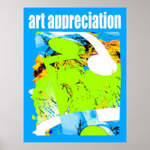Modernart in Frame Poster
