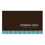 Moderno clásico de Brown simple y de la raya azul tarjetas de negocio