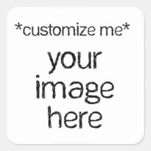 Modifique su propio diseño para requisitos particu pegatina cuadradas personalizada