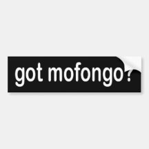 ¿mofongo conseguido? pegatina de parachoque