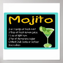 Mojito Recipe Poster