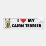 Mojón Terrier 1 pegatina del amor Etiqueta De Parachoque