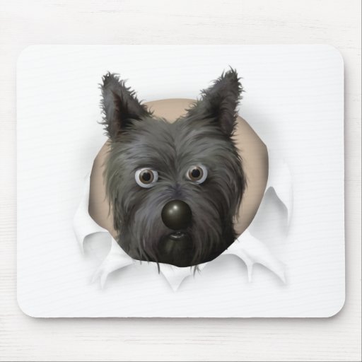 Mojón Terrier 2 que revienta hacia fuera Alfombrillas De Ratón