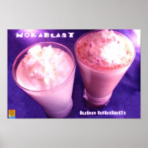 Mokablast mezcló bebidas poster