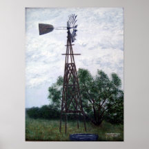 Molino de viento de Tejas Poster