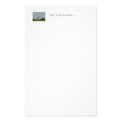 Molino de viento holandés #1  papeleria de diseño
