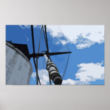 Molino de viento viejo posters