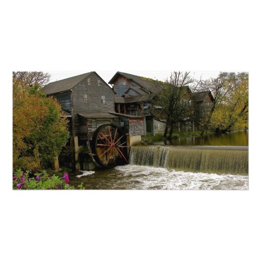 Molino del grano para moler tarjeta fotográfica