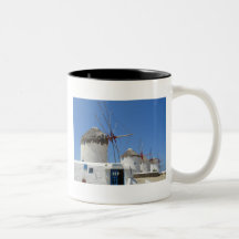 Molinoes de viento de Mykonos Taza De Café