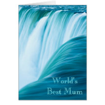 Momia del mundo de la cascada la mejor tarjetas