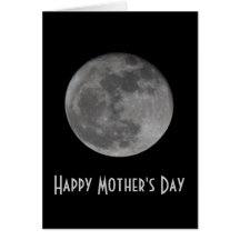 Momia feliz del día de madre de la Luna Llena mejo Felicitación