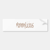 mommylicious etiqueta de parachoque