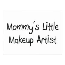 Mommys poco artista de maquillaje postal