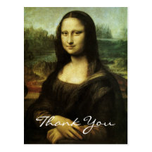 Mona Lisa de da Vinci Tarjetas Postales