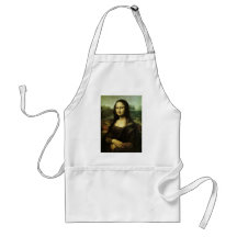 Mona Lisa por renacimiento del vintage de Leonardo Delantales