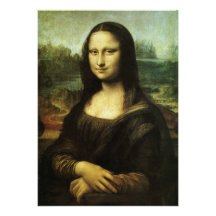 Mona Lisa por renacimiento del vintage de Leonardo Anuncio Personalizado