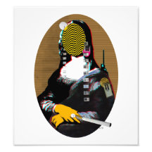 Mona Lisa StreetPopArt - oro versión Fotografía
