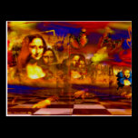 Mona Lisa tarjetas postales