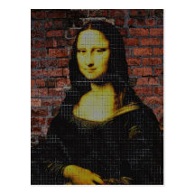 Mona Lisa urbana Tarjeta Postal