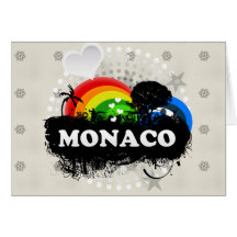 Mónaco con sabor a fruta lindo felicitación