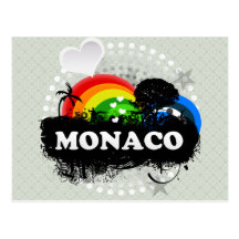 Mónaco con sabor a fruta lindo tarjeta postal