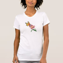 Monarca y lirio camisetas