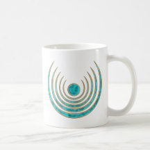 Mond Zauber "Blue Moon", Luna Amulett Kaffee Tasse