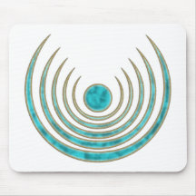 Mond Zauber "Blue Moon", Luna Amulett Mousepad