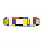 Mondrian - composición un monopatín